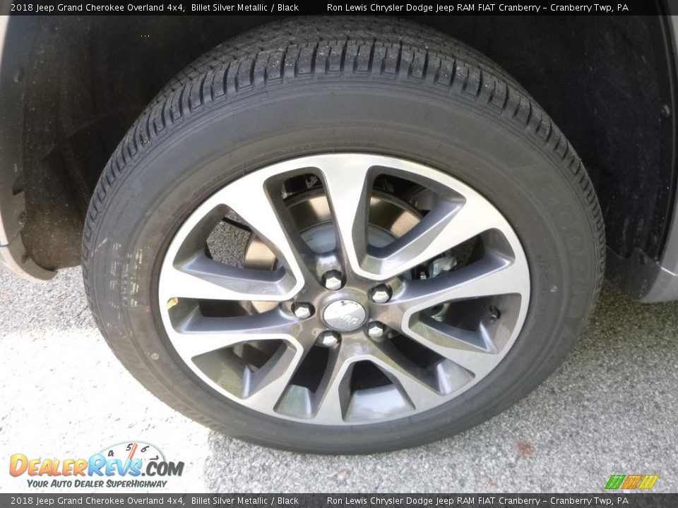 2018 Jeep Grand Cherokee Overland 4x4 Billet Silver Metallic / Black Photo #6