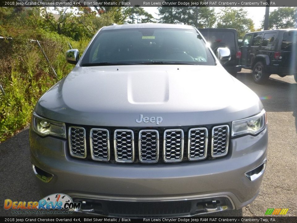 2018 Jeep Grand Cherokee Overland 4x4 Billet Silver Metallic / Black Photo #11