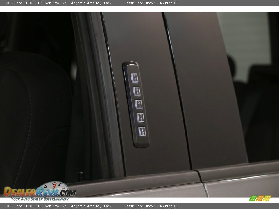 2015 Ford F150 XLT SuperCrew 4x4 Magnetic Metallic / Black Photo #4