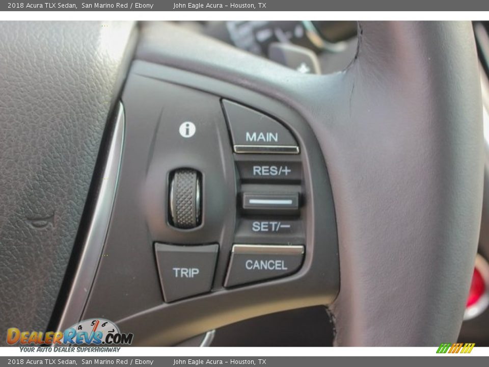 2018 Acura TLX Sedan San Marino Red / Ebony Photo #35