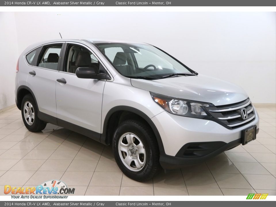 2014 Honda CR-V LX AWD Alabaster Silver Metallic / Gray Photo #1