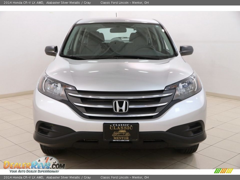 2014 Honda CR-V LX AWD Alabaster Silver Metallic / Gray Photo #2