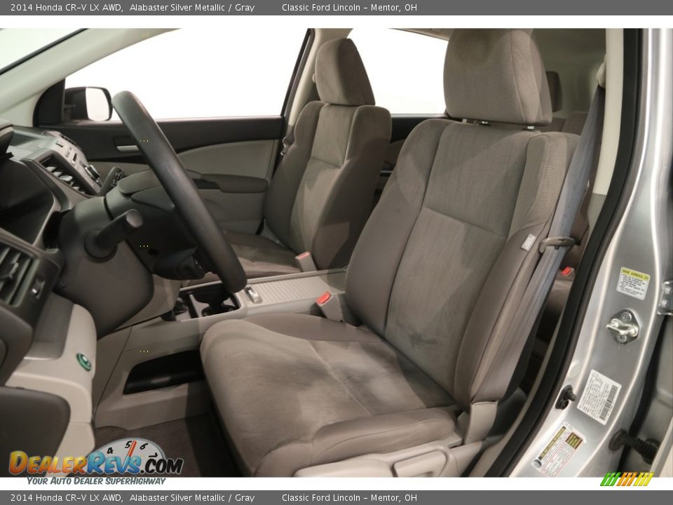 2014 Honda CR-V LX AWD Alabaster Silver Metallic / Gray Photo #5
