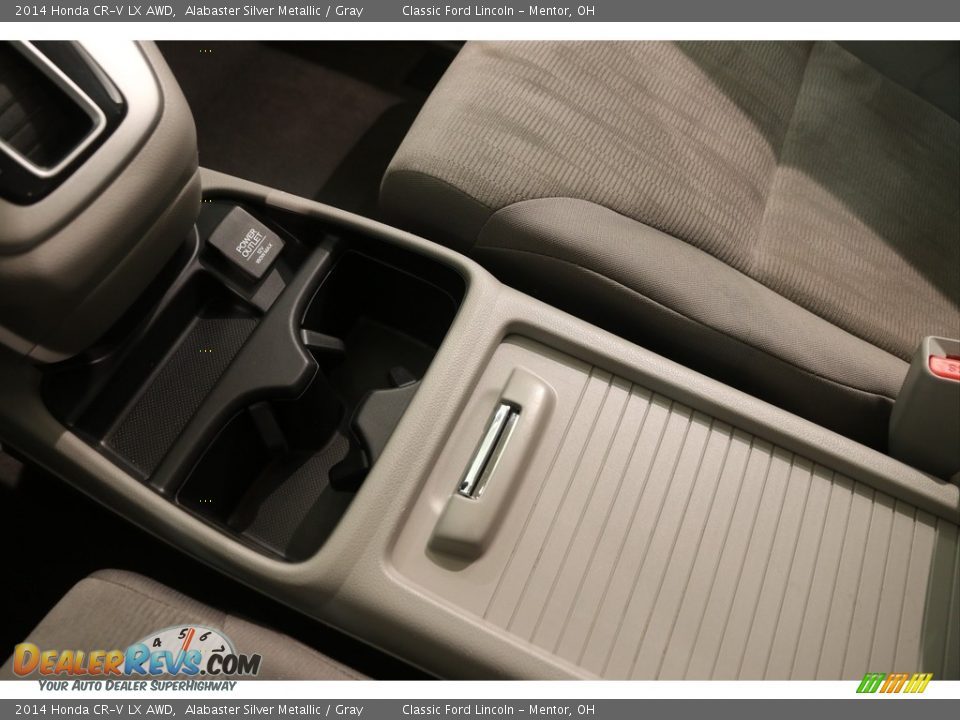 2014 Honda CR-V LX AWD Alabaster Silver Metallic / Gray Photo #10