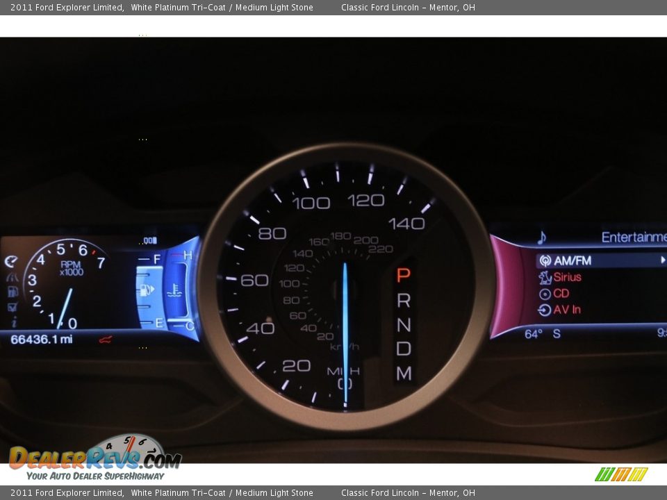 2011 Ford Explorer Limited White Platinum Tri-Coat / Medium Light Stone Photo #7