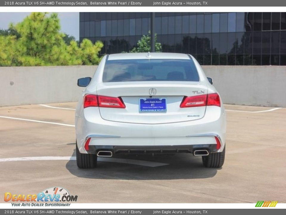 2018 Acura TLX V6 SH-AWD Technology Sedan Bellanova White Pearl / Ebony Photo #6