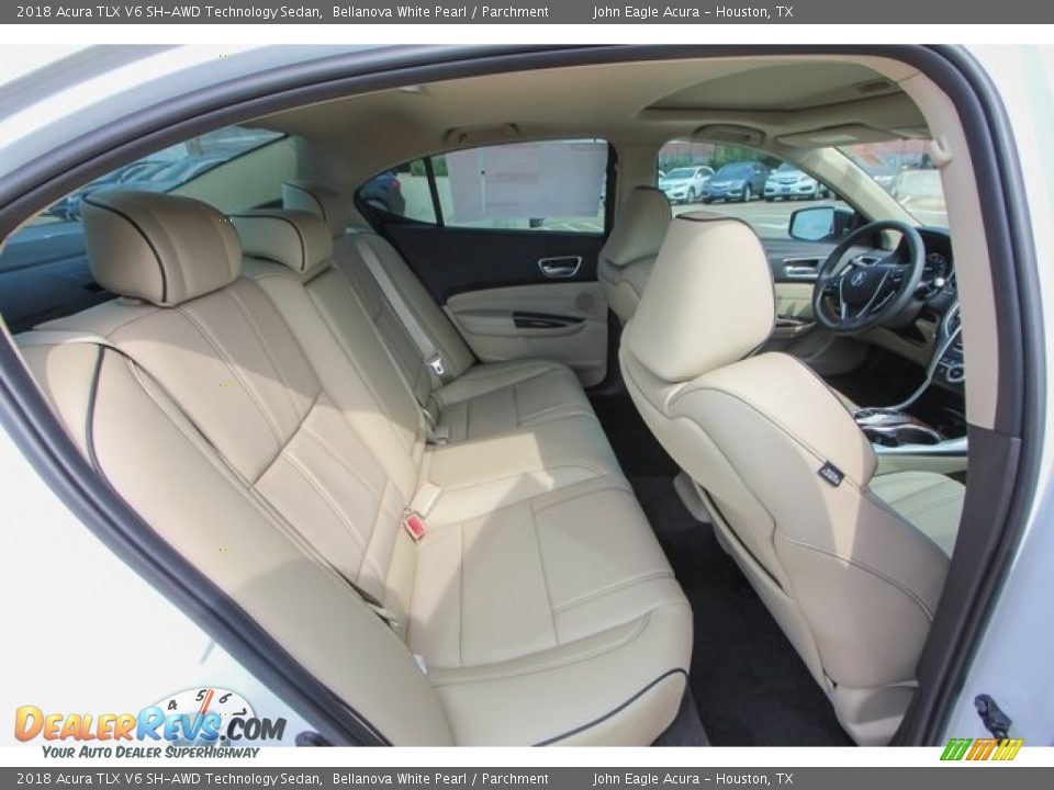 Rear Seat of 2018 Acura TLX V6 SH-AWD Technology Sedan Photo #24