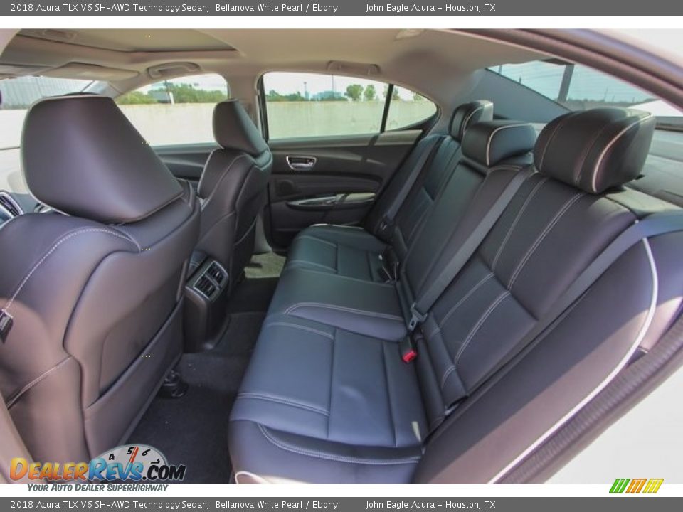 Rear Seat of 2018 Acura TLX V6 SH-AWD Technology Sedan Photo #17