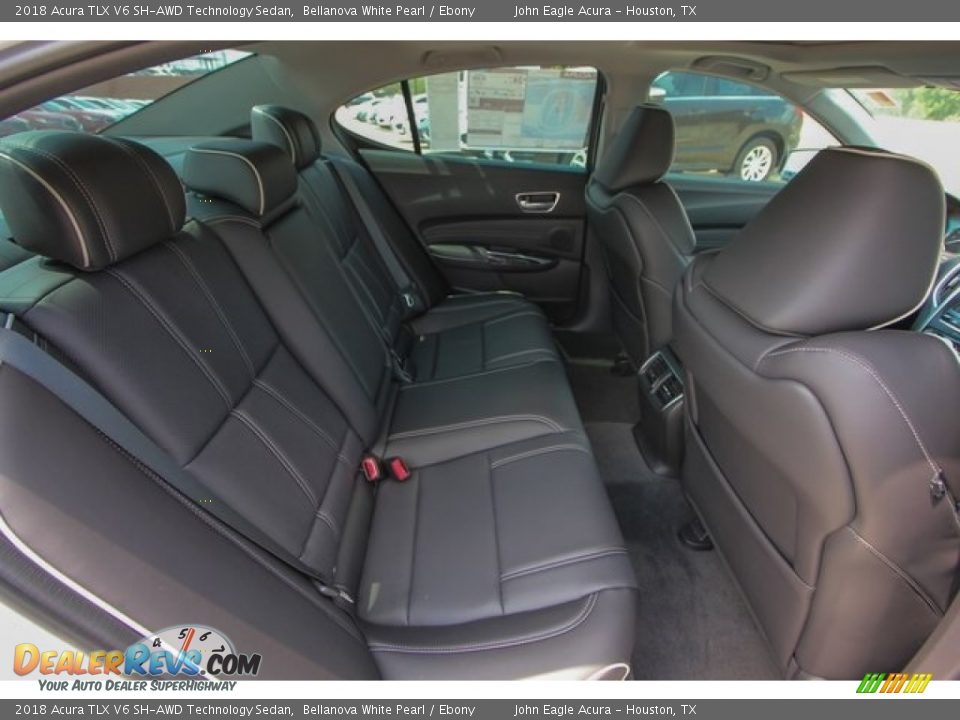 Rear Seat of 2018 Acura TLX V6 SH-AWD Technology Sedan Photo #20