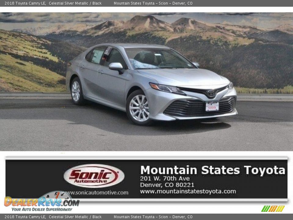 2018 Toyota Camry LE Celestial Silver Metallic / Black Photo #1