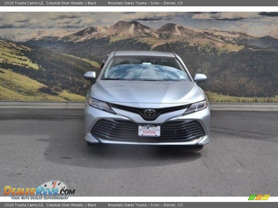 2018 Toyota Camry LE Celestial Silver Metallic / Black Photo #2