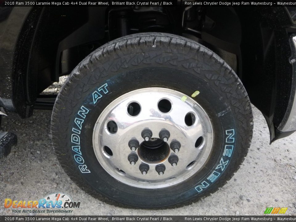 2018 Ram 3500 Laramie Mega Cab 4x4 Dual Rear Wheel Brilliant Black Crystal Pearl / Black Photo #9