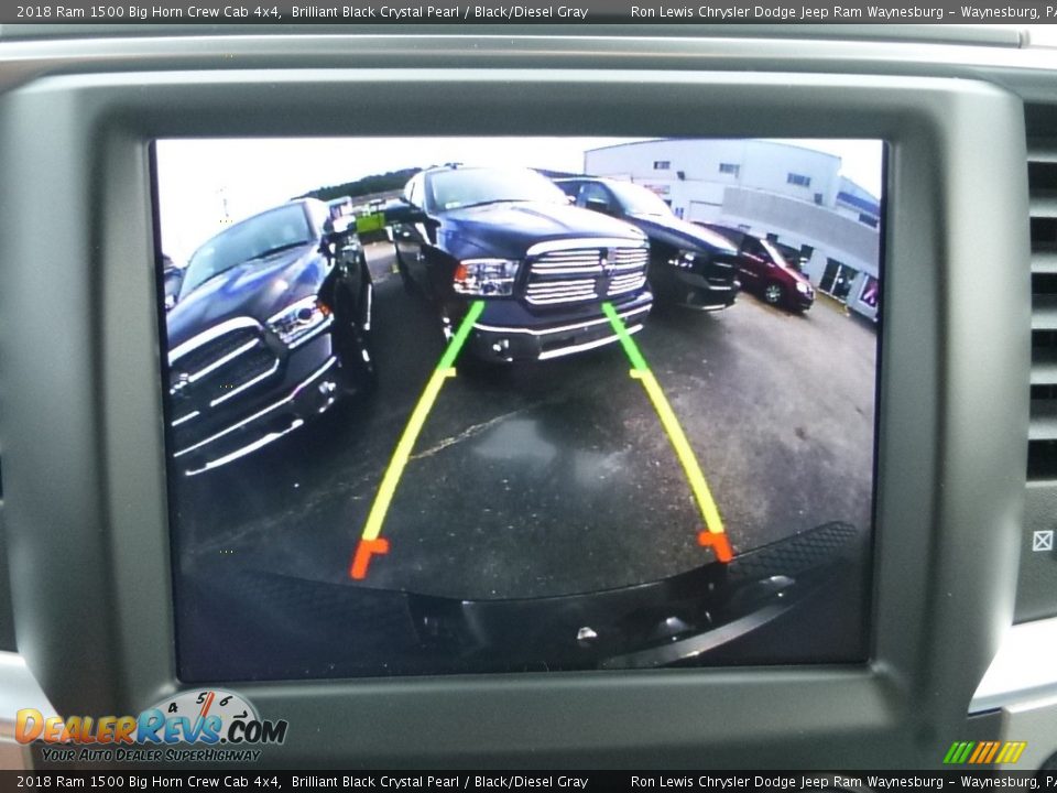 2018 Ram 1500 Big Horn Crew Cab 4x4 Brilliant Black Crystal Pearl / Black/Diesel Gray Photo #19