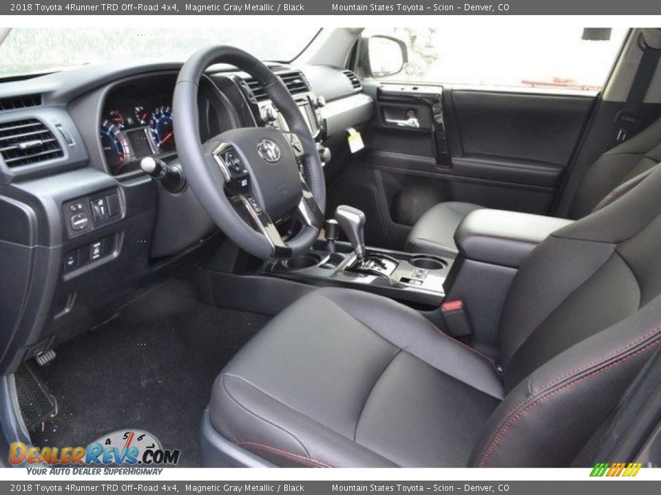 Black Interior - 2018 Toyota 4Runner TRD Off-Road 4x4 Photo #5