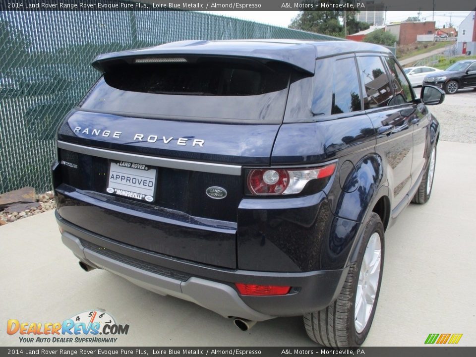 2014 Land Rover Range Rover Evoque Pure Plus Loire Blue Metallic / Almond/Espresso Photo #3