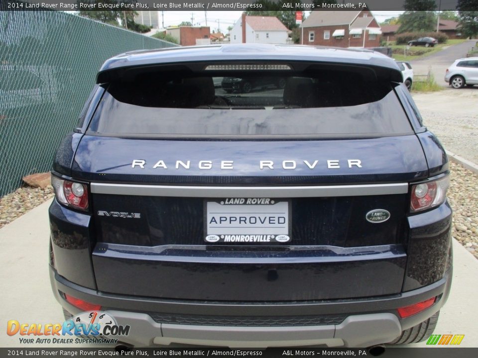 2014 Land Rover Range Rover Evoque Pure Plus Loire Blue Metallic / Almond/Espresso Photo #4