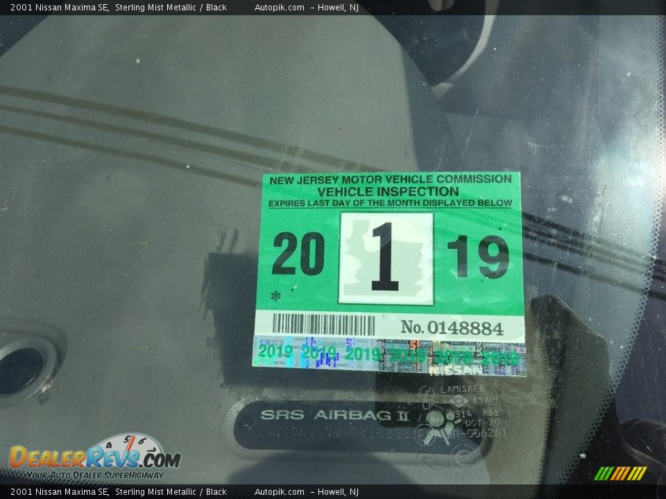 2001 Nissan Maxima SE Sterling Mist Metallic / Black Photo #2