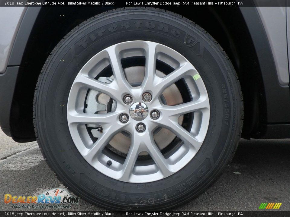 2018 Jeep Cherokee Latitude 4x4 Billet Silver Metallic / Black Photo #9