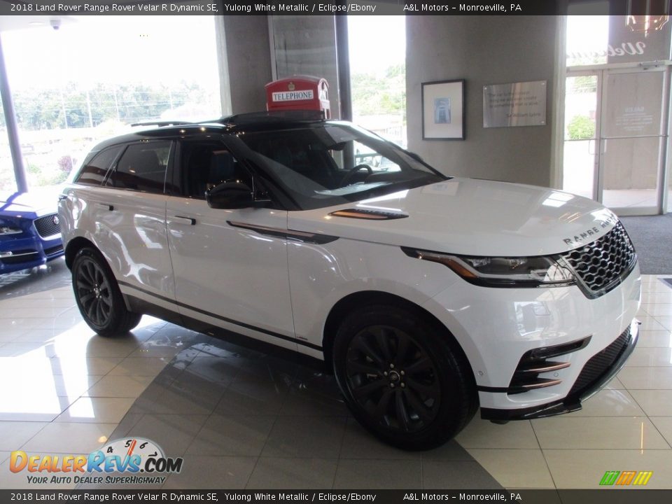 2018 Land Rover Range Rover Velar R Dynamic SE Yulong White Metallic / Eclipse/Ebony Photo #1