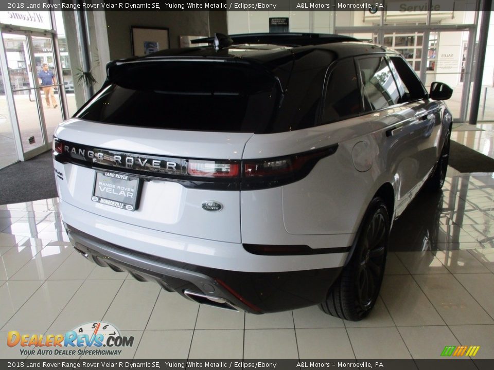 2018 Land Rover Range Rover Velar R Dynamic SE Yulong White Metallic / Eclipse/Ebony Photo #3