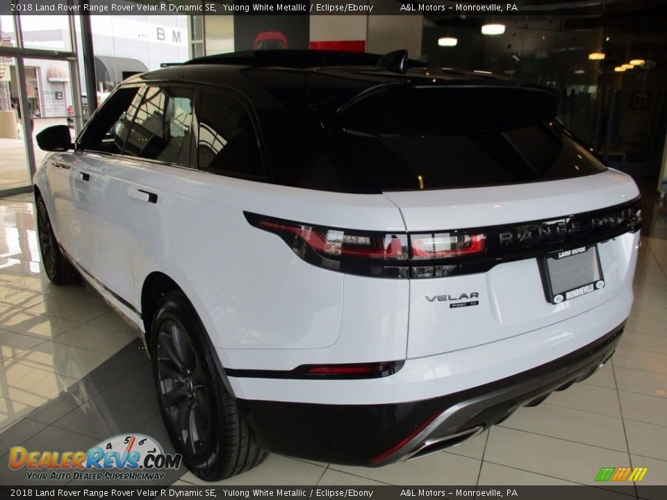 2018 Land Rover Range Rover Velar R Dynamic SE Yulong White Metallic / Eclipse/Ebony Photo #5