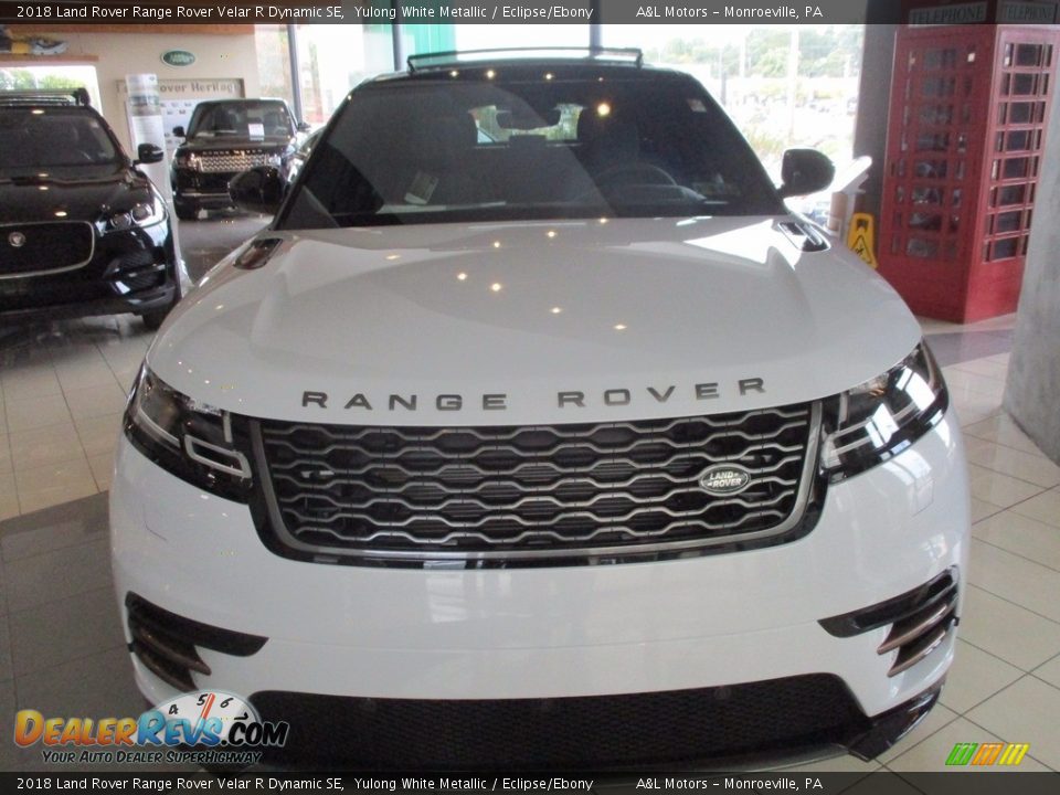 2018 Land Rover Range Rover Velar R Dynamic SE Yulong White Metallic / Eclipse/Ebony Photo #9