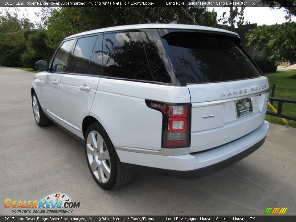 2017 Land Rover Range Rover Supercharged Yulong White Metallic / Ebony/Ebony Photo #12