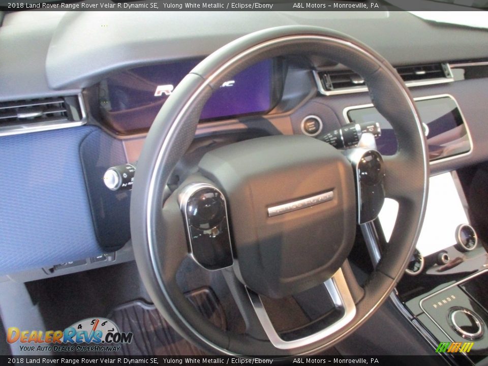 2018 Land Rover Range Rover Velar R Dynamic SE Yulong White Metallic / Eclipse/Ebony Photo #15