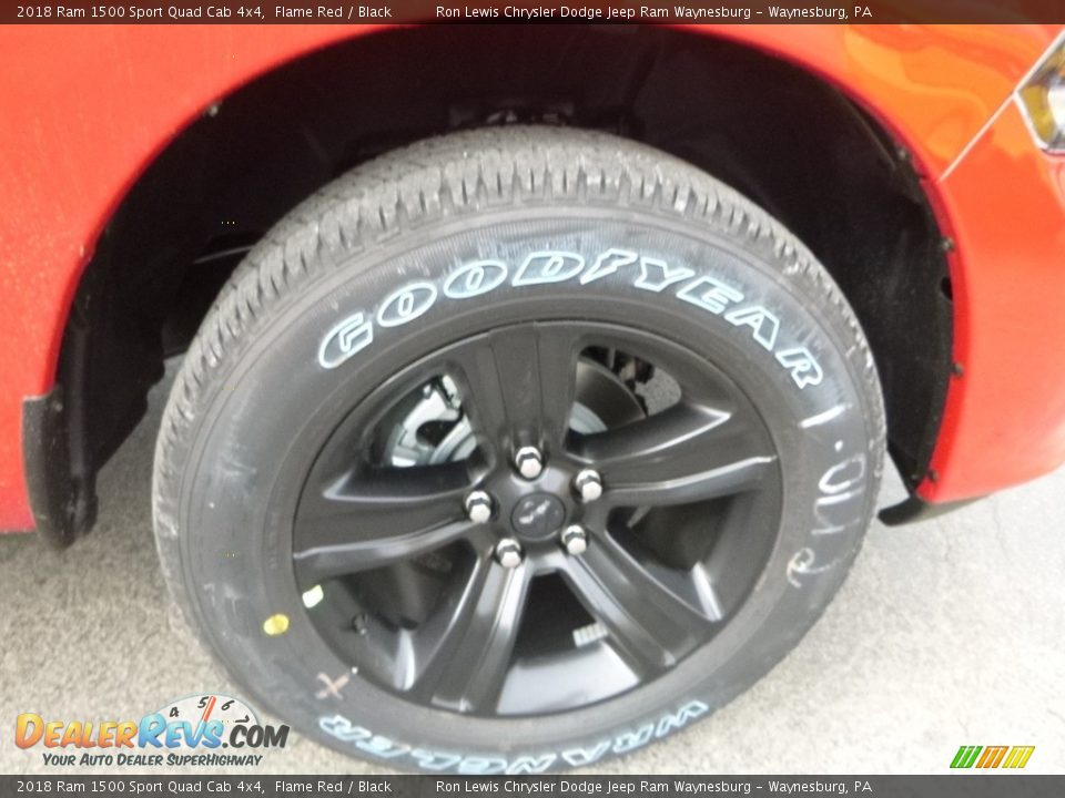 2018 Ram 1500 Sport Quad Cab 4x4 Flame Red / Black Photo #9