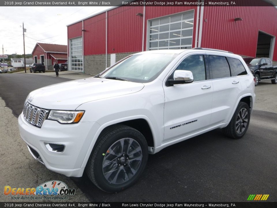2018 Jeep Grand Cherokee Overland 4x4 Bright White / Black Photo #1