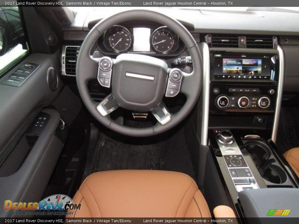 2017 Land Rover Discovery HSE Santorini Black / Vintage Tan/Ebony Photo #13