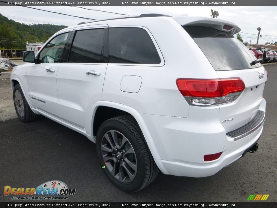 2018 Jeep Grand Cherokee Overland 4x4 Bright White / Black Photo #3