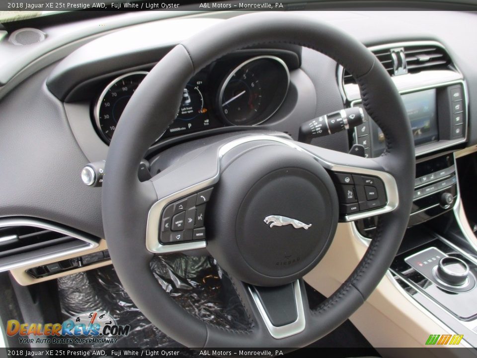 2018 Jaguar XE 25t Prestige AWD Steering Wheel Photo #13