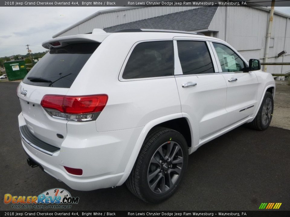 2018 Jeep Grand Cherokee Overland 4x4 Bright White / Black Photo #5