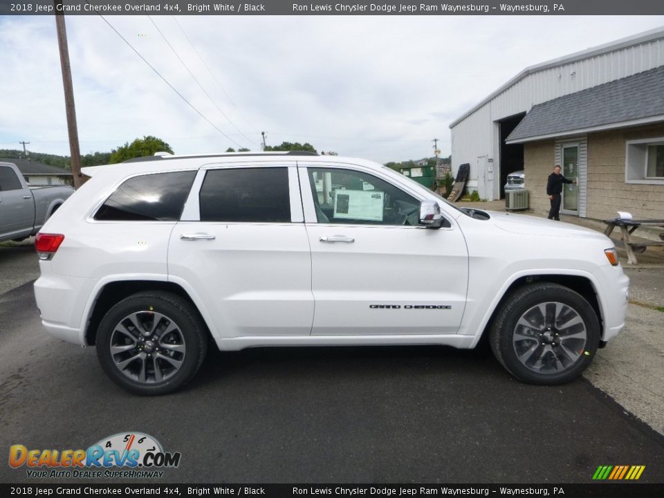2018 Jeep Grand Cherokee Overland 4x4 Bright White / Black Photo #6