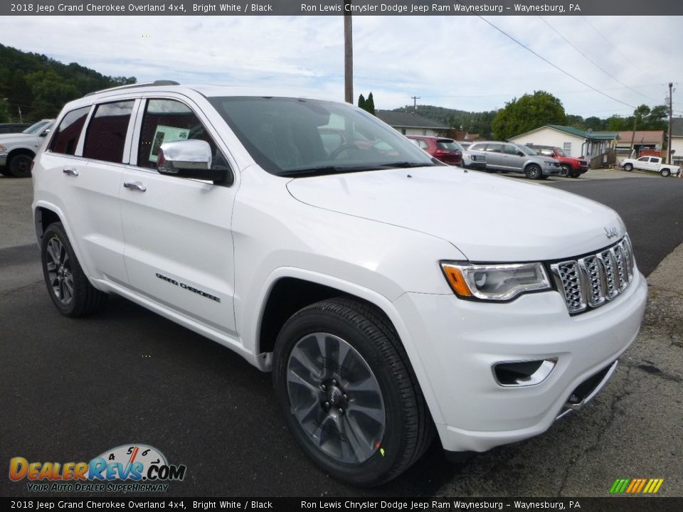 2018 Jeep Grand Cherokee Overland 4x4 Bright White / Black Photo #8