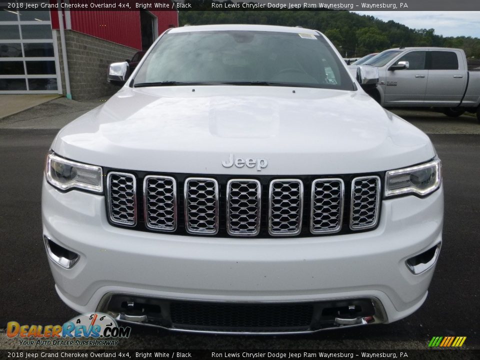 2018 Jeep Grand Cherokee Overland 4x4 Bright White / Black Photo #9