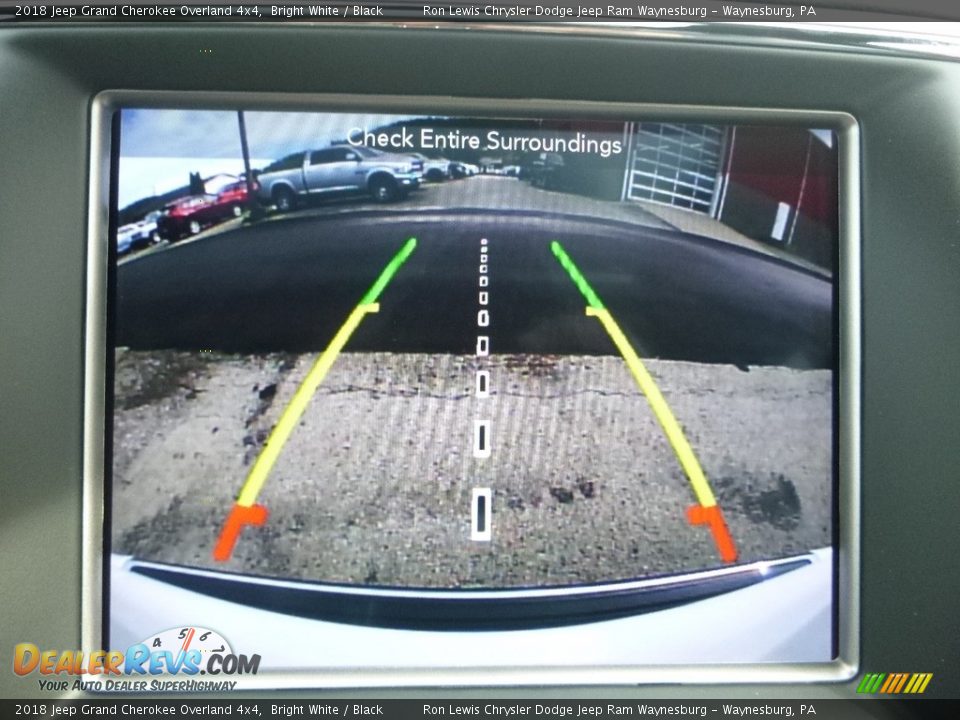2018 Jeep Grand Cherokee Overland 4x4 Bright White / Black Photo #18