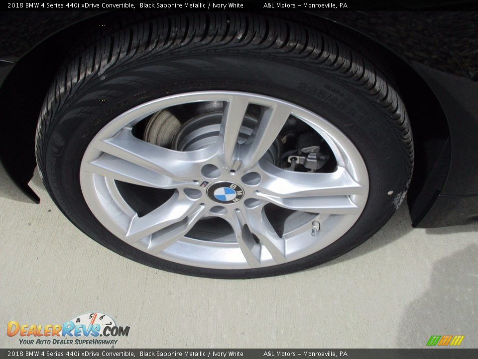 2018 BMW 4 Series 440i xDrive Convertible Black Sapphire Metallic / Ivory White Photo #5