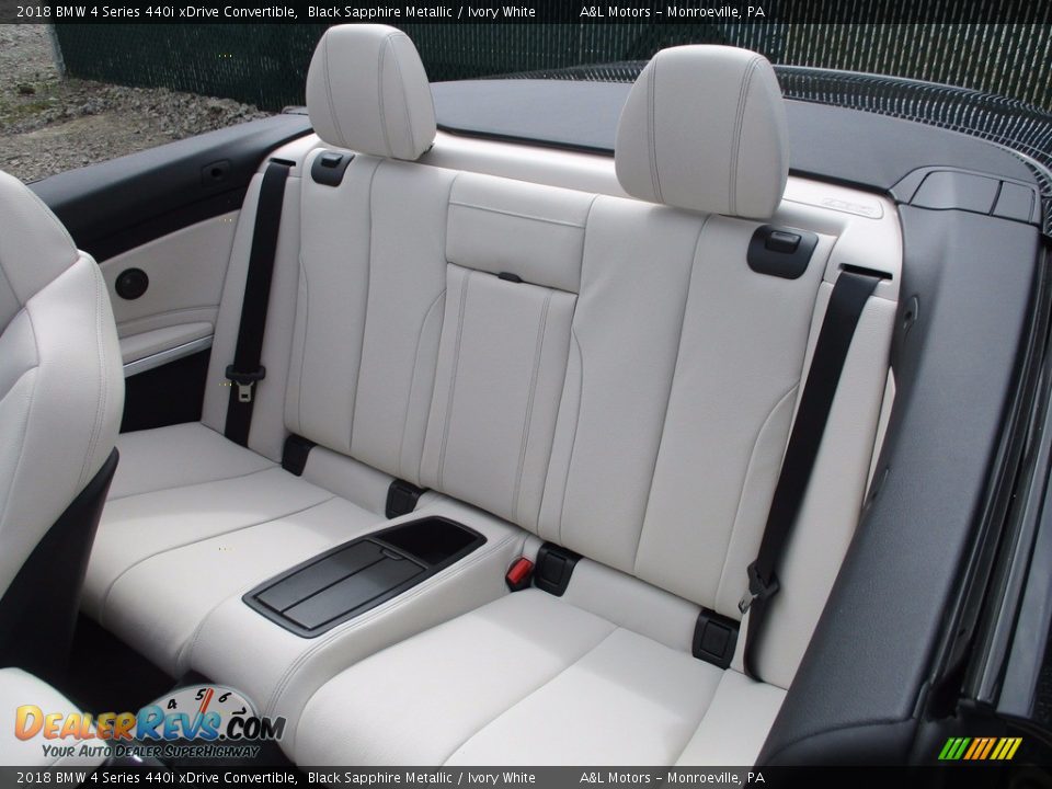 Rear Seat of 2018 BMW 4 Series 440i xDrive Convertible Photo #15