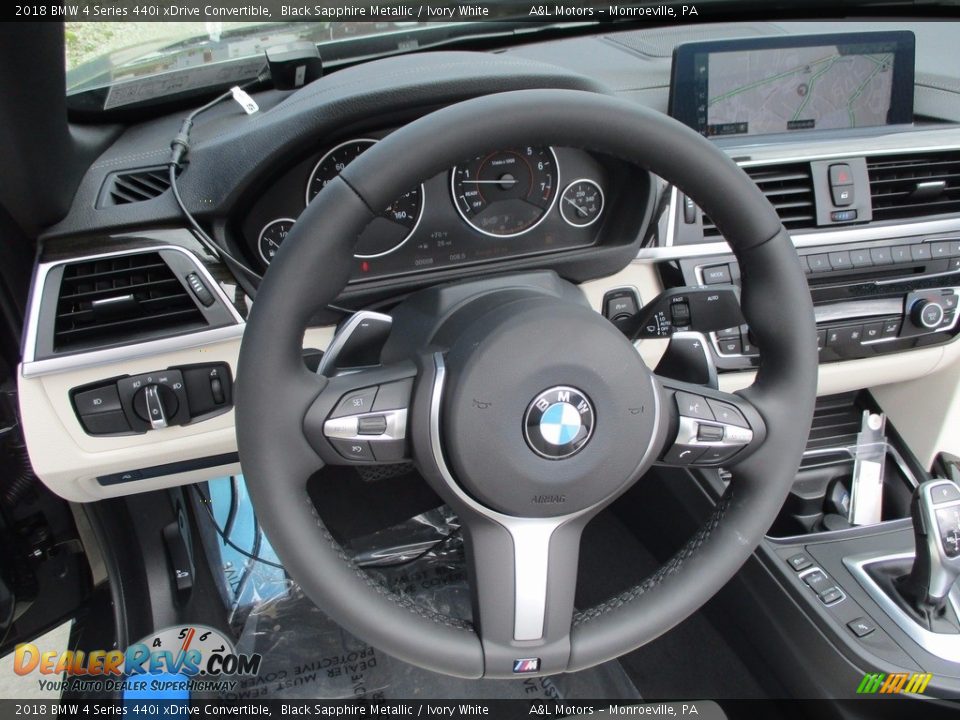 2018 BMW 4 Series 440i xDrive Convertible Steering Wheel Photo #16