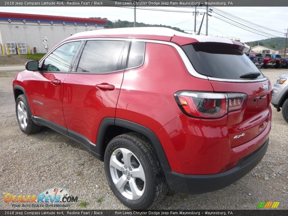 2018 Jeep Compass Latitude 4x4 Redline Pearl / Black Photo #3