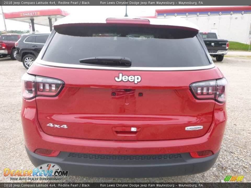 2018 Jeep Compass Latitude 4x4 Redline Pearl / Black Photo #4
