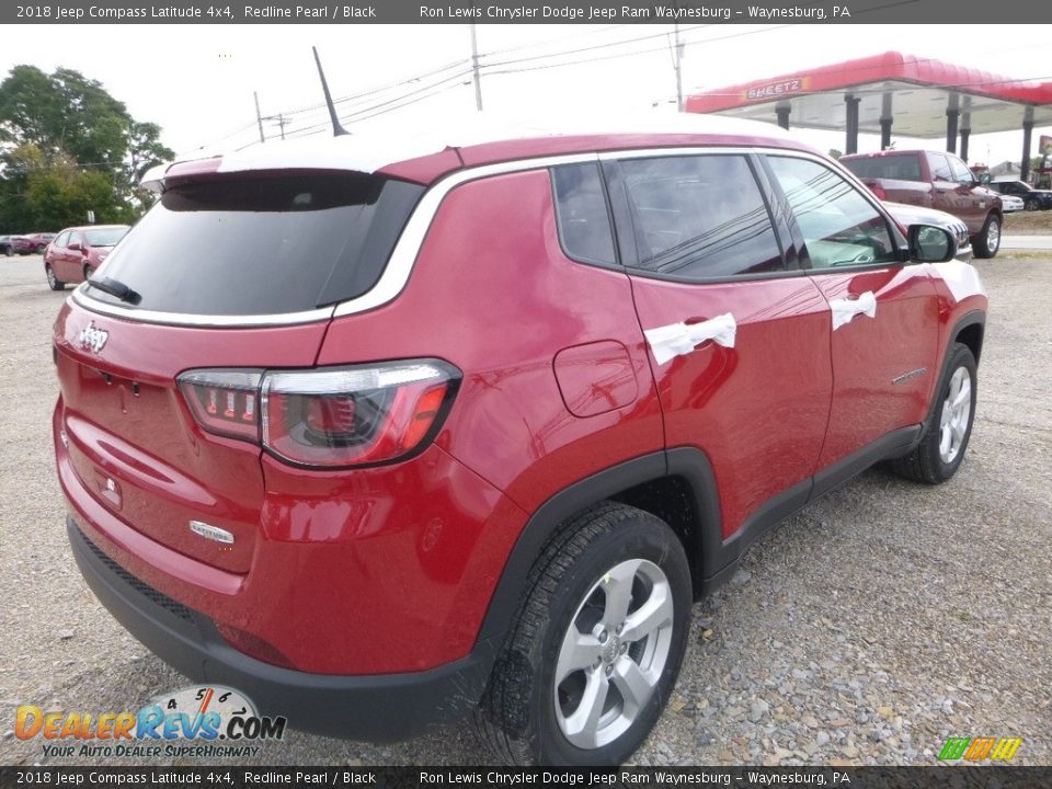 2018 Jeep Compass Latitude 4x4 Redline Pearl / Black Photo #5