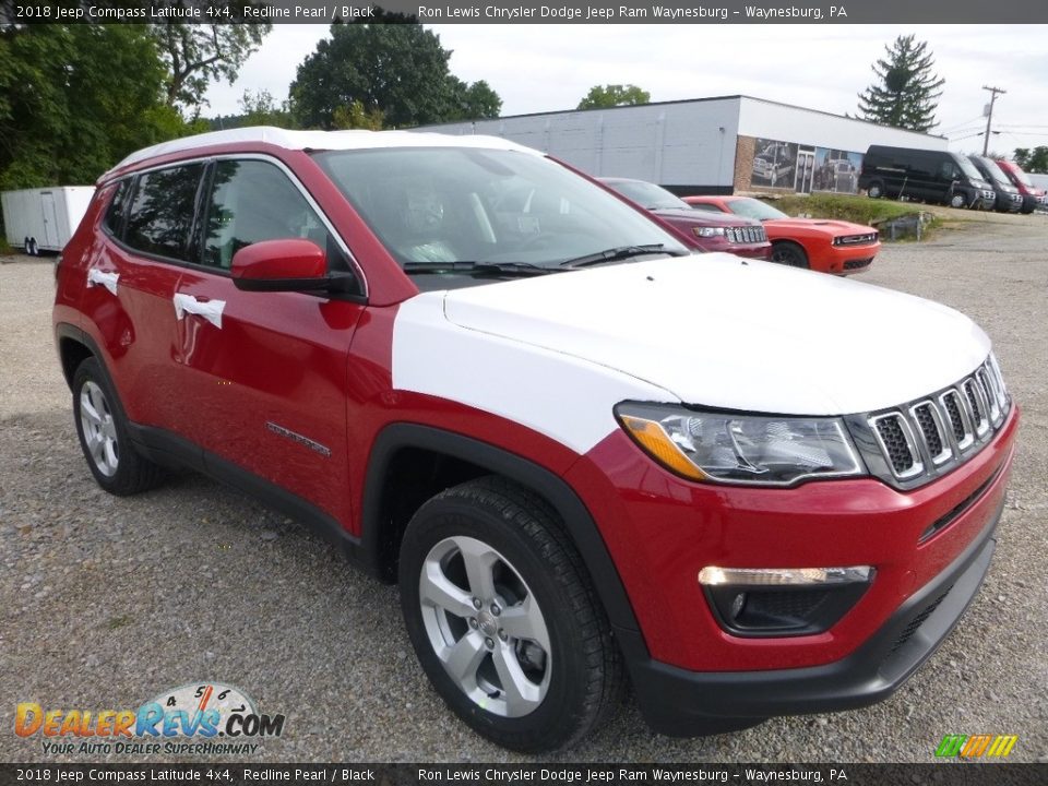 2018 Jeep Compass Latitude 4x4 Redline Pearl / Black Photo #7