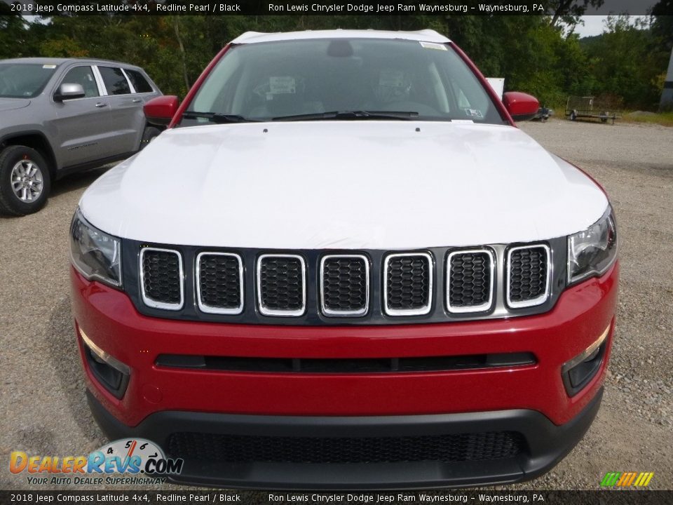2018 Jeep Compass Latitude 4x4 Redline Pearl / Black Photo #8
