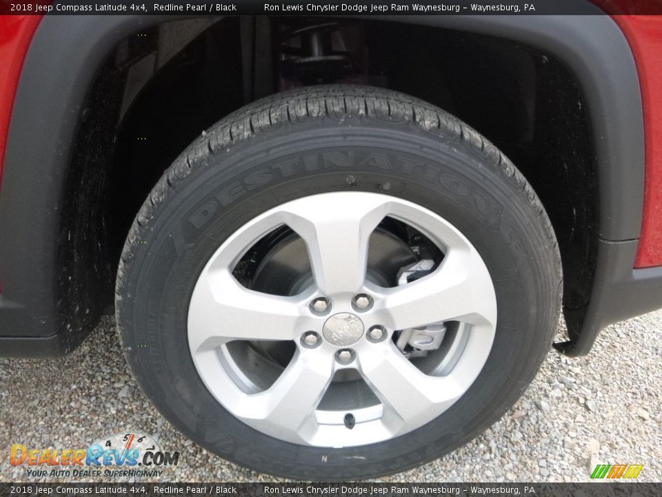 2018 Jeep Compass Latitude 4x4 Redline Pearl / Black Photo #9