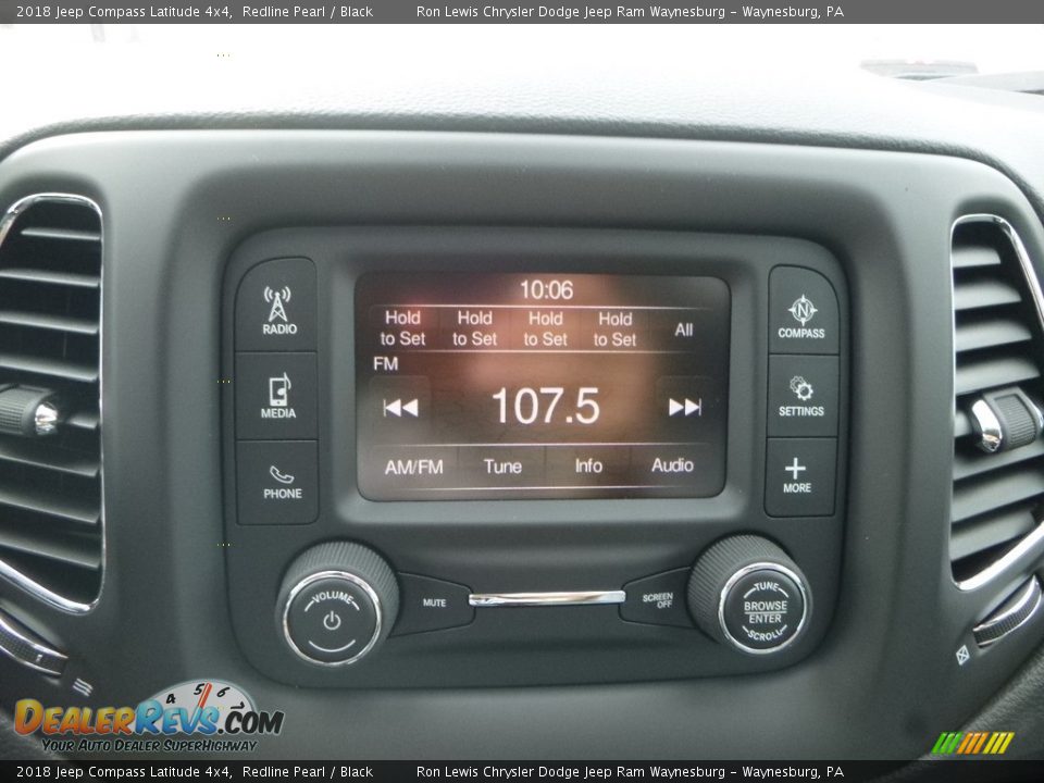 2018 Jeep Compass Latitude 4x4 Redline Pearl / Black Photo #17