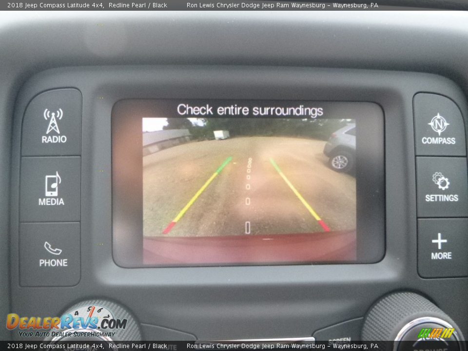 2018 Jeep Compass Latitude 4x4 Redline Pearl / Black Photo #18
