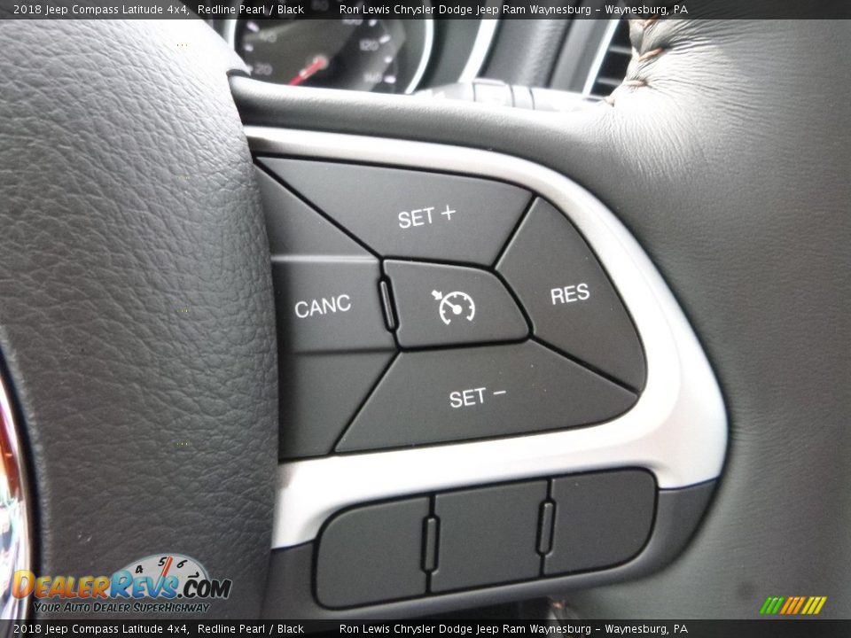 2018 Jeep Compass Latitude 4x4 Redline Pearl / Black Photo #19